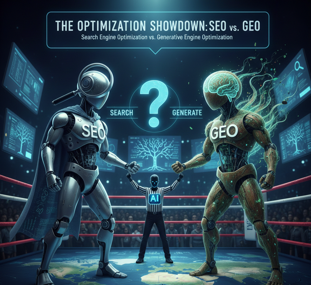 SEO vs GEO marketing