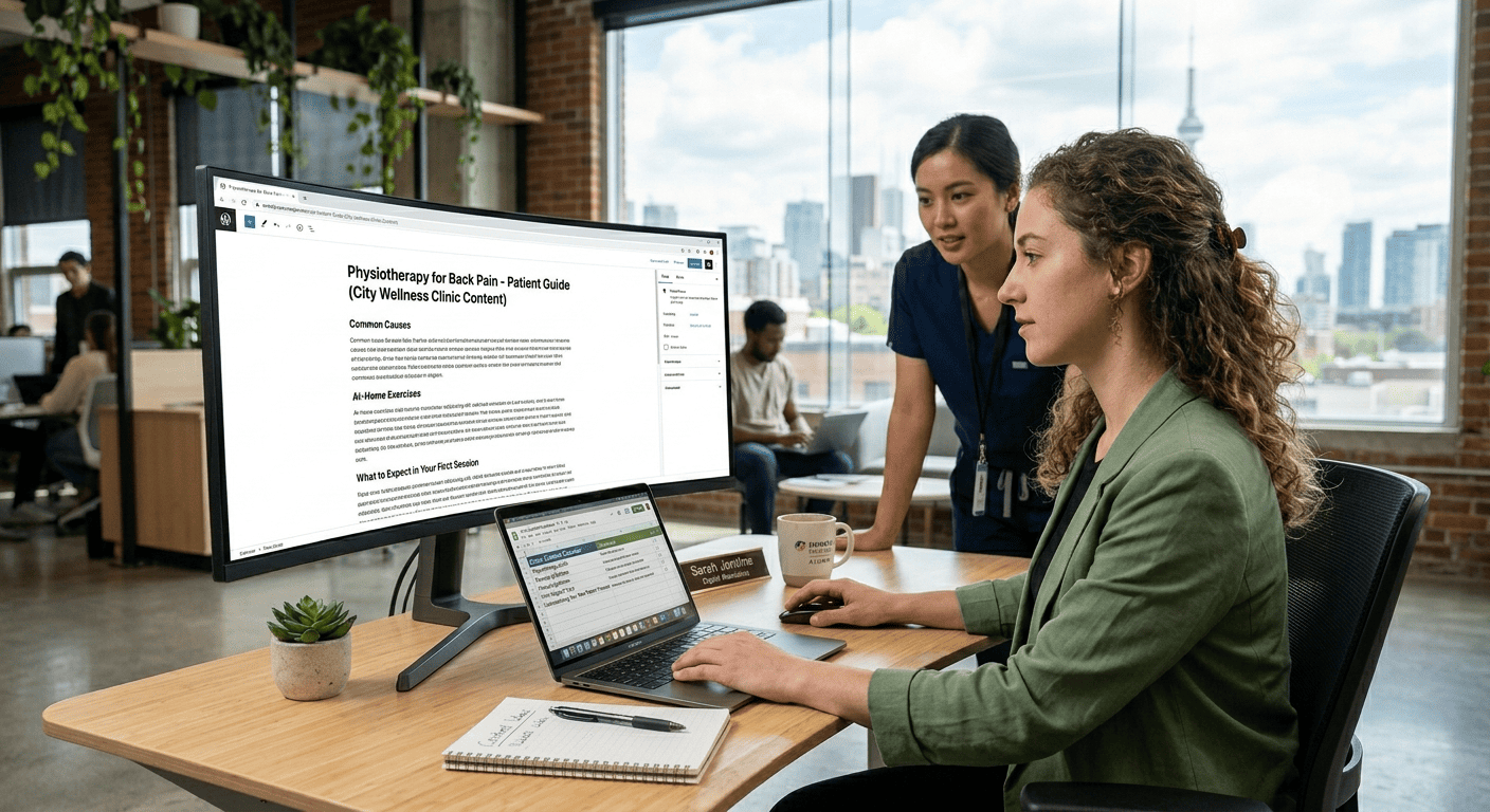 Content marketing results for clinics