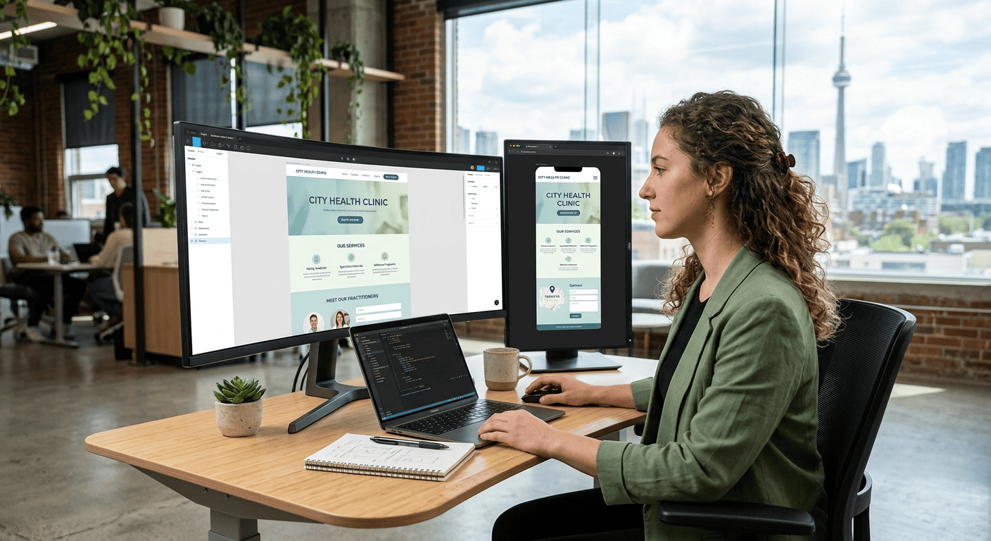 Website design for clinics