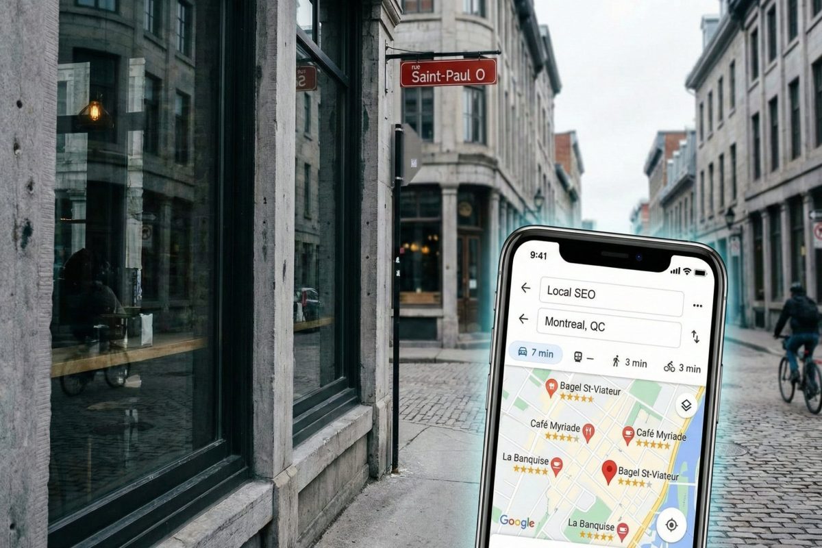 Local SEO in Montreal, map visibility and local search results