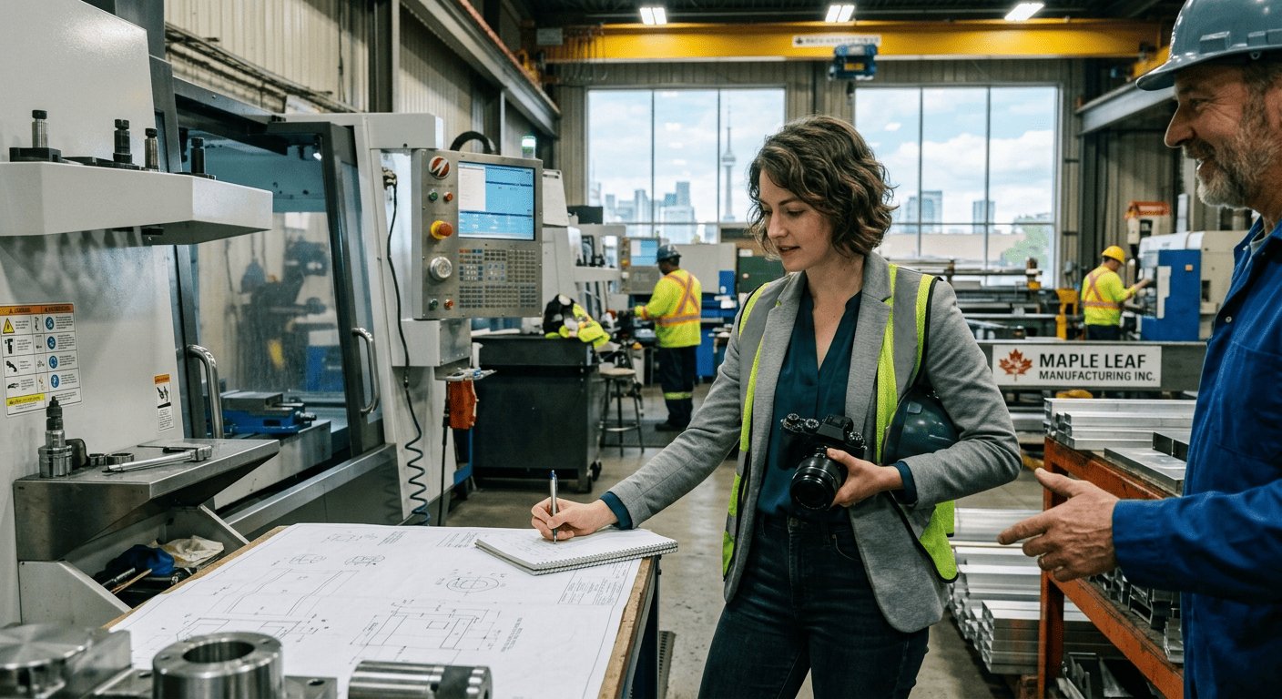 Content marketing planning for a manufacturing company