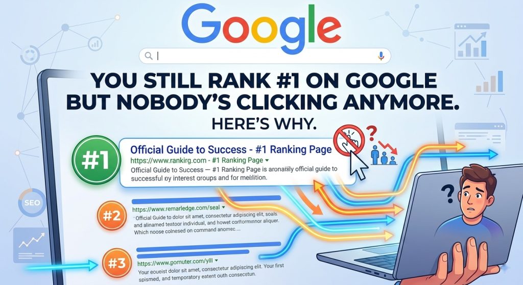 You Still Rank #1 on Google But Nobody’s Clicking Anymore. Here’s Why.